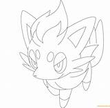 Coloring Zorua Pokemon Pages Color Cubchoo Oshawott Dewott Ho Oh Online Azurill Getdrawings Getcolorings Coloringpagesonly sketch template
