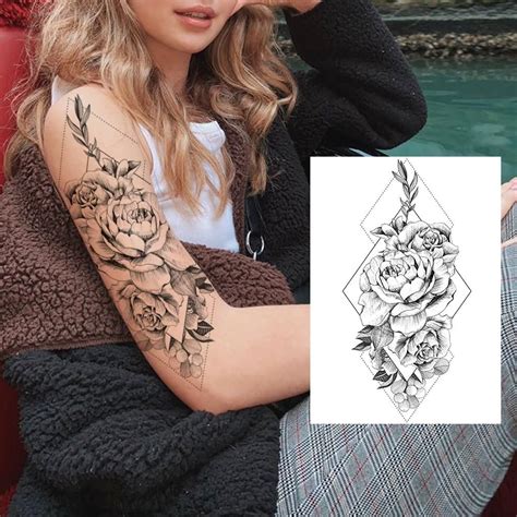 Sexy Flower Temporary Tattoos For Women Clz135 Tattoos For Women