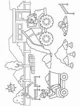 Construction Coloring Site Pages Printable Kids sketch template