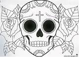 Skull Sugar Coloring Easy Drawing Simple Drawings Pages Tattoo Skulls Flowers Mexican Printable Culture Caveira Girly Designs Roses Clipart Very sketch template