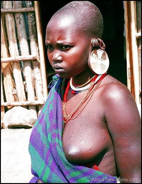 african tribal breasted girl on her village africa sex press