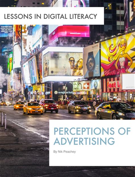 perceptions  advertising lessons  digital literacy  nik peachey uk teaching resources