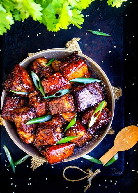 Chinese Crispy Pork Belly Video Nish Kitchen