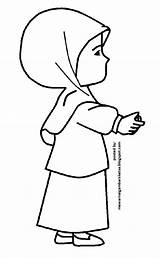 Mewarnai Kartun Muslimah Gadis Berhijab Sketsa Anak Putih Warnai Berkerudung Baru Semua Jangan Penting Diwarnai Warna Hatimu Selera Misalnya Sesuai sketch template