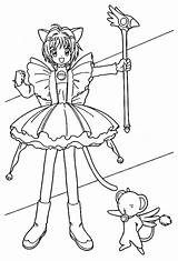 Sakura Cardcaptor Captor Amigos Cartas Plantillas Planetadibujos Cazadora sketch template