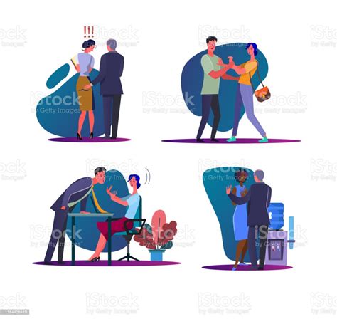 Harassment And Abuse Set Stock Illustration Download Image Now Istock