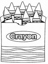 Crayon Crayons sketch template