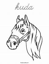 Coloring Kuda Cursive Built California Usa sketch template