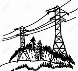 Power Clipart Line Voltage High Powerline Lines Drawing House Vector Loss Clipartmag Getdrawings Illustration Cartoon Cliparts Clipground Size Preview sketch template