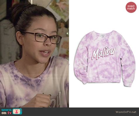 Wornontv Mariana’s Tie Dyed ‘malibu’ Sweatshirt On The Fosters