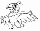 Hawlucha Coloriages Morningkids sketch template