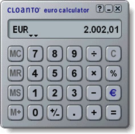 skincalc euro calculator