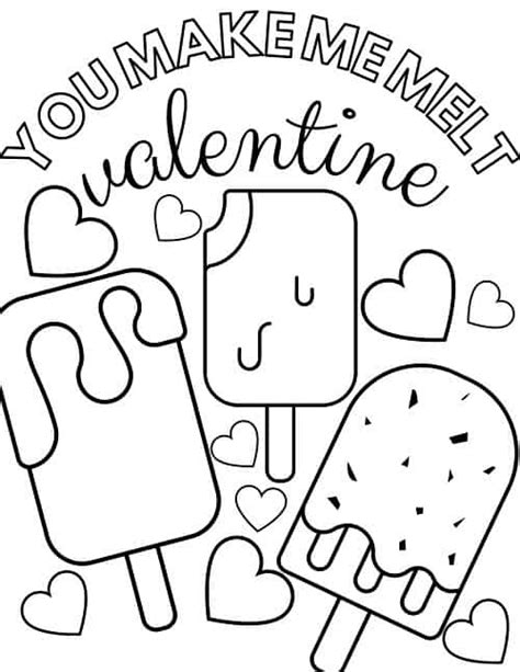 valentine coloring pages  preschoolers