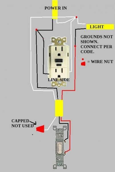 mini wiring diagram light switch  outlet power supply wiring ac switch  dc led