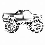Truck Coloring Monster Pages Drawing Trailer Printable Tractor Tow Swat Para Trucks Chevy Dodge Colorear Lowrider Jam Semi Silverado Dibujos sketch template