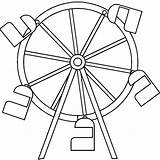Wheel Ferris Coloring Designlooter Drawings sketch template