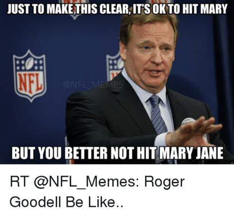 Funny Meme Nfl Roger And Roger Goodell Memes Of 2016 On