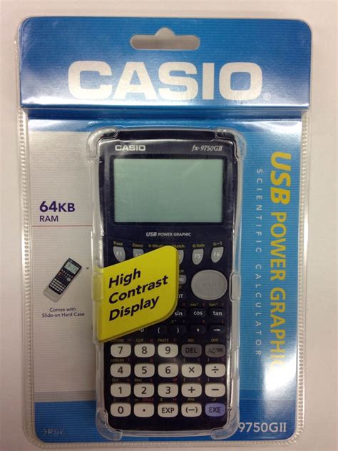 casio original   box fx gii graphic calculator usb power scientific ebay