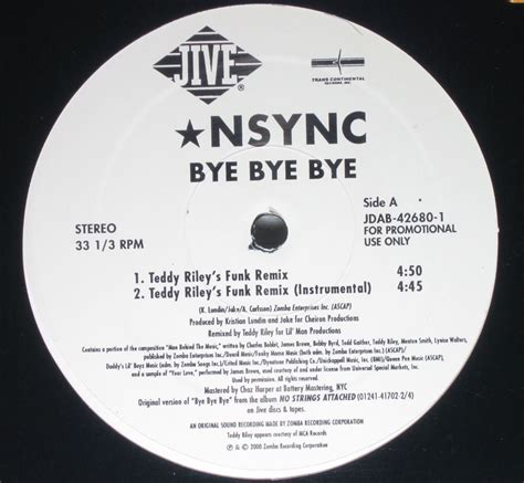 N Sync Bye Bye Bye [vinyl] Music