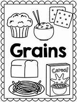 Food Groups Group Grains Kids Coloring Preschool Grain Pages Myplate Activities Worksheets Healthy School Worksheet Kindergarten Breads Plate Nutrition Poster sketch template