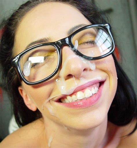 cum on face with glasses a facial covered cum on glasses glasses sperm happy smile image