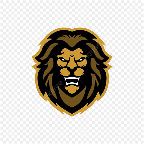 kepala singa esports logo maskot lion head clipart grafis tanda png  vektor