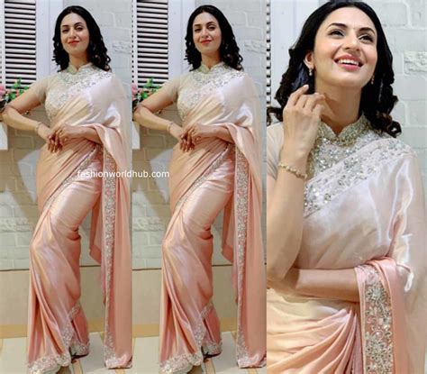 Divyanka Tripathi In Soshai Saree Fashionworldhub