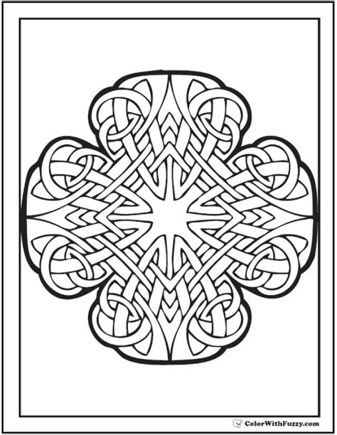 celtic coloring pages irish scottish gaelic kids adults