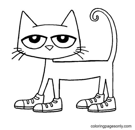 pete  cat coloring pages  printable coloring pages