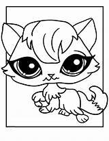 Coloring Pages Lps Shop Pet Littlest Cats Color Kids sketch template