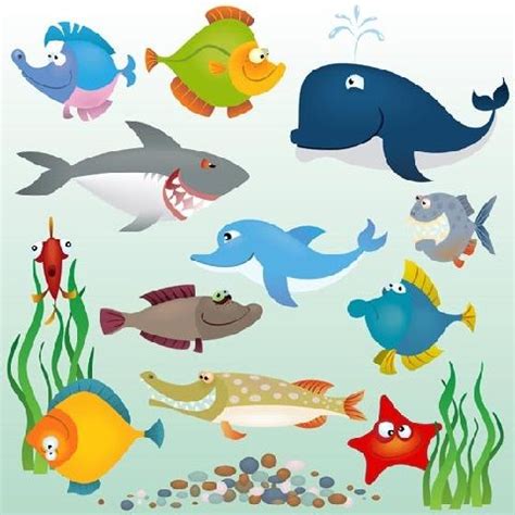 gambar binatang laut berwarna gratis terbaik gambar hewan