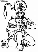 Hanuman Ji Shri Desipainters sketch template