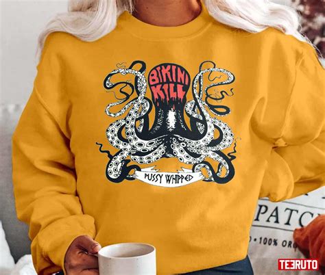 Pussy Whipped Bikini Kill Octopus Design Unisex T Shirt Teeruto