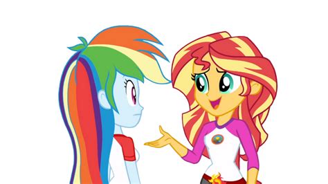 Sunset Shimmer And Rainbow Dash By Summer2002 On Deviantart