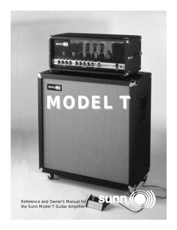 reference  owners manual   sunn model  guitar amplifier manualzz