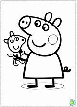 Coloring Peppa Pig Pages Printable Print Related Posts sketch template