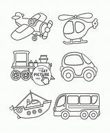 Coloring Transportation Pages Printable Kids Vehicles Transport Toddlers Drawing Preschool School Color Sheets Printables Bus Wuppsy Colouring Cars Vehicle Print sketch template