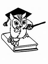 Coloring Pages Owl Graduation Owls Color Cereal Bowl Baby Animal Clipart Sheet Kids Printable Drawing Da Teaching Print Hard Gufo sketch template