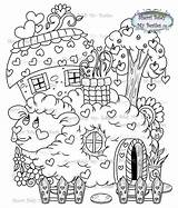 Town Flower Baldy Sherri Instant Besties Digi Magical Stamp Heart Where Houses Garden Mybestiesshop sketch template