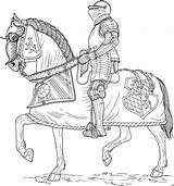 Ritter Pferd Schlachten Malvorlage Ausmalbild Malvorlagen sketch template