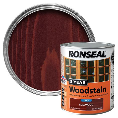 Ronseal Rosewood High Satin Sheen Woodstain 0 75l