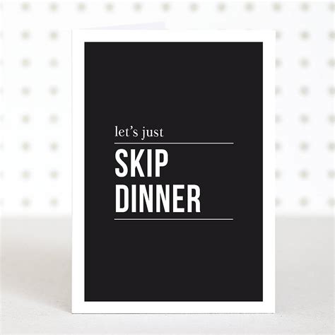 let s skip dinner anniversary card by doodlelove