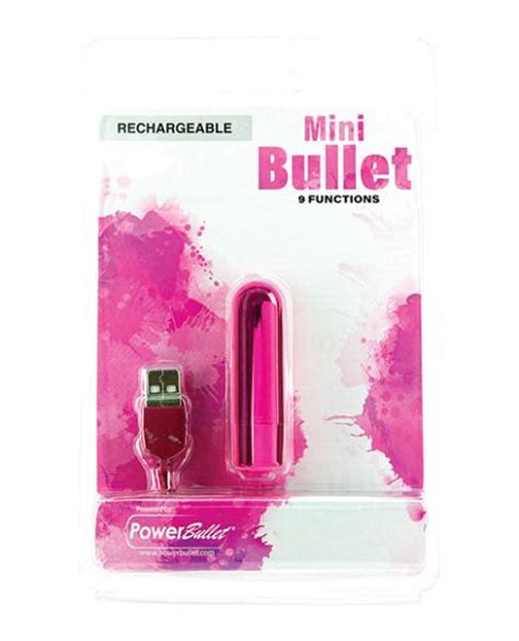 Buy Mini Bullet Rechargeable Bullet 9 Functions Pink Sex Toys