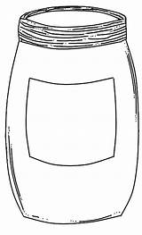 Jar Coloring Mason Empty Drawing Template Pages Printable Sketch Clipart Oil Paintingvalley Color Drawings sketch template