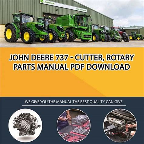 john deere  cutter rotary parts manual   service manual repair manual