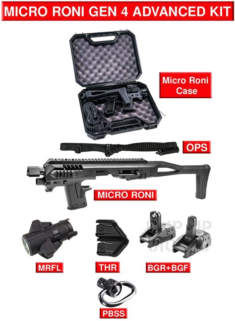 micro roni advanced kit generation   glock  kts tactical