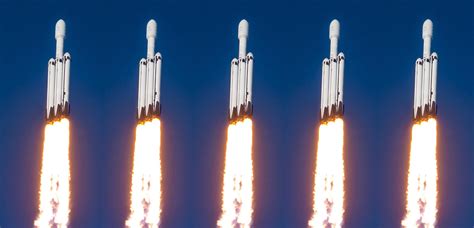 Spacexs Falcon Heavy Rocket Is Scheduled To Launch Five Times Next Year