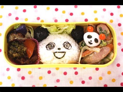 sakusakupanda bento lunch box kyaraben recipe  okaeri recipe