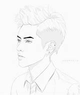 Exo Sehun sketch template