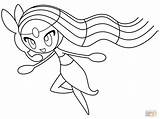 Meloetta Coloring Pages Drawing Printable sketch template